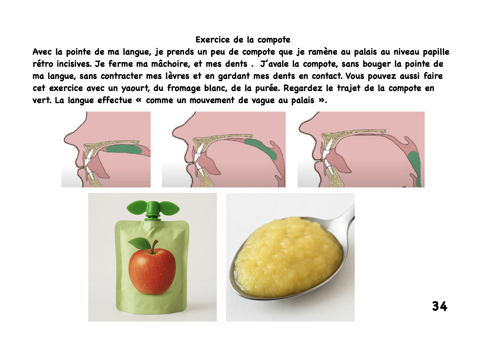 exercice de déglutition